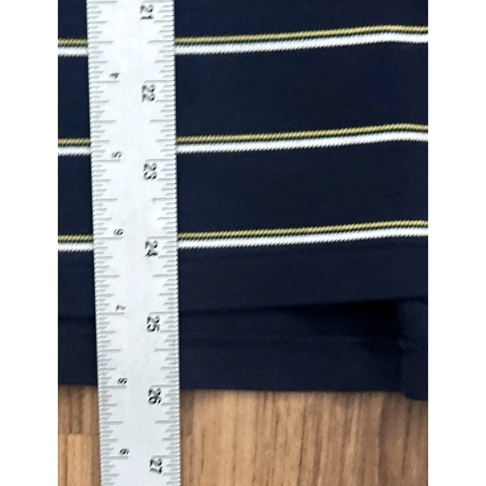 Vtg Polo Ralph Lauren Mens Shirt XL (Fits Large) Short Sleeve Blue Stripe Golf - Picture 8 of 8
